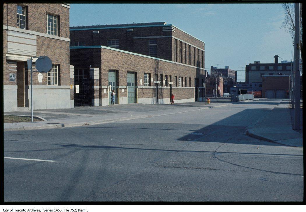 Archival photo of the Waterworks building