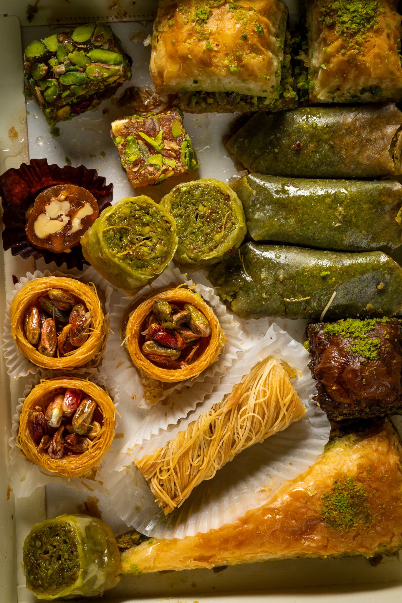 A selection of Turkish Baklava desserts