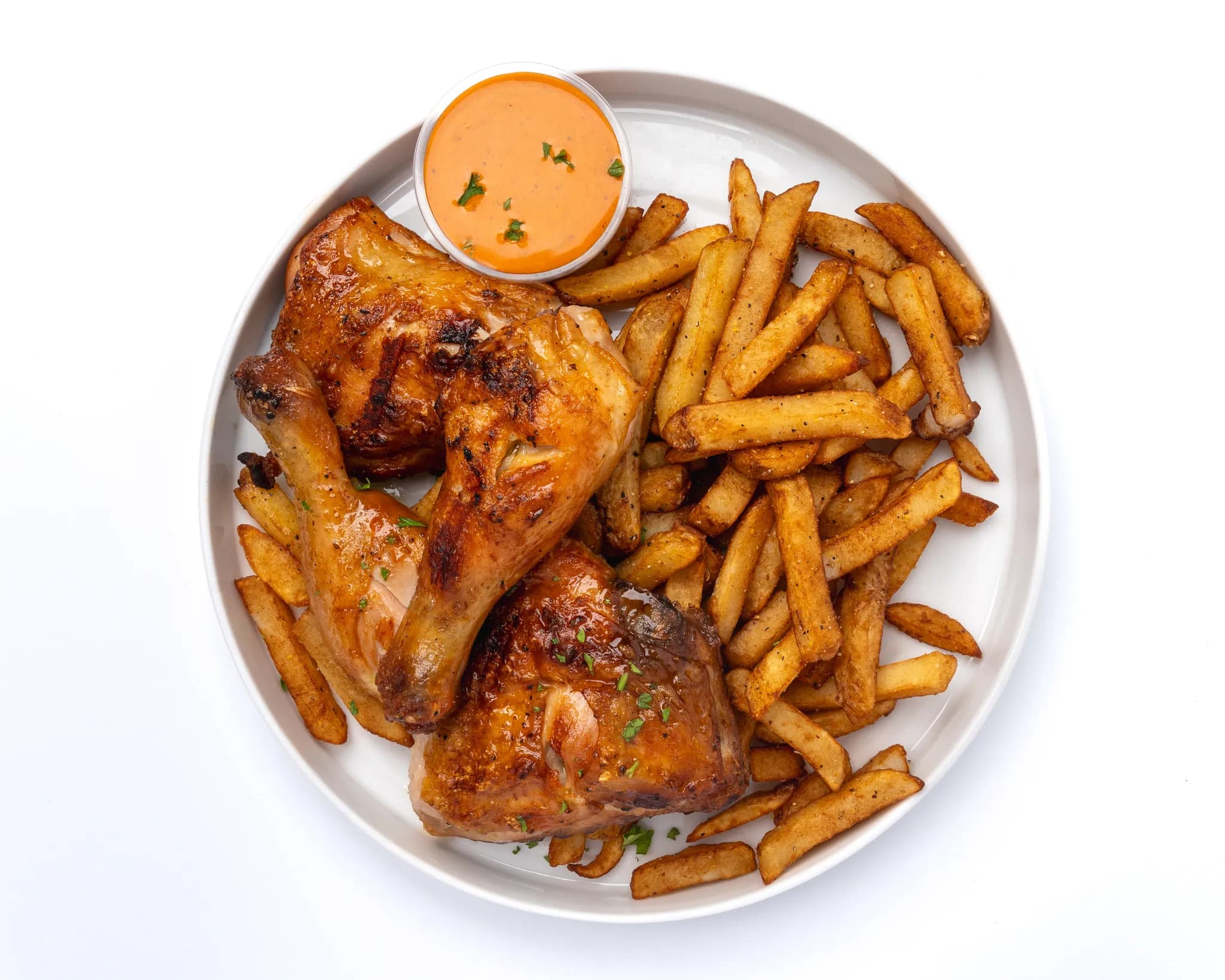 Portuguese chicken plate